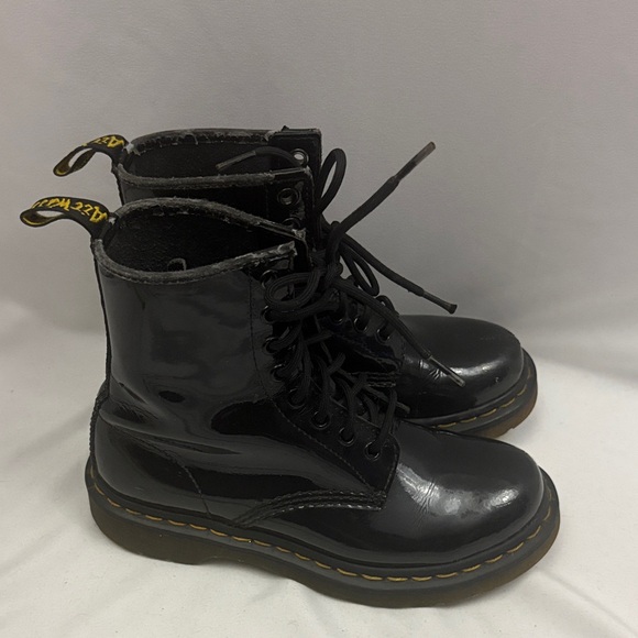 Dr. Martens Shoes - Dr. Martens Women’s 1460W Combat Boots Size 6 US 4 UK Patent Leather Black